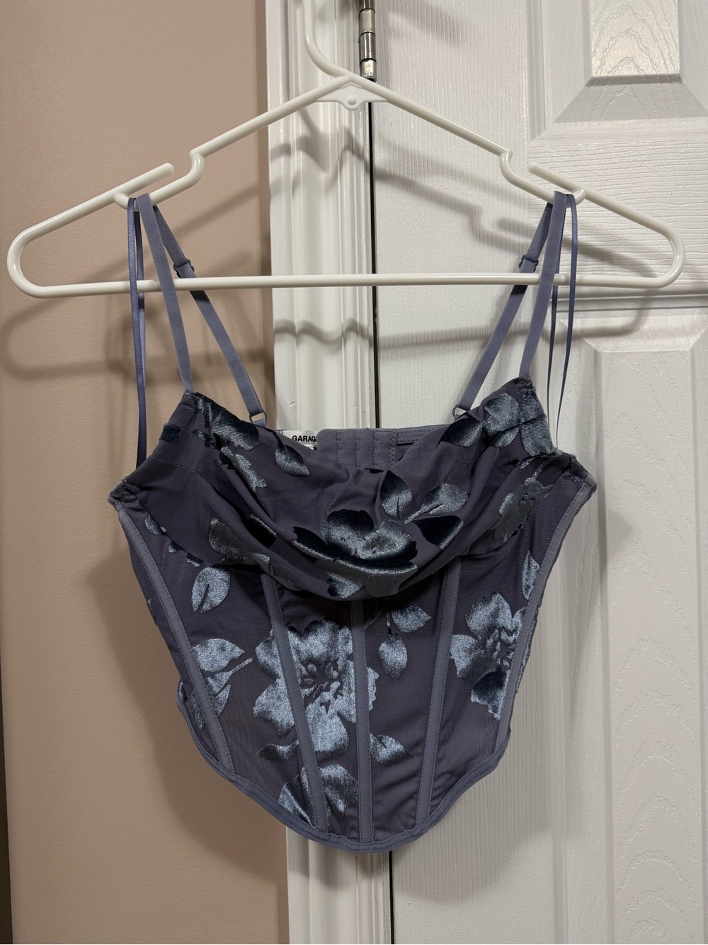 Floral Satin Corset Camisole